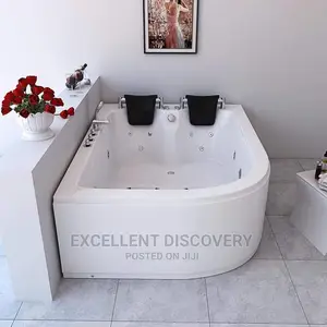 Double Head Rest Jacuzzi White 2b