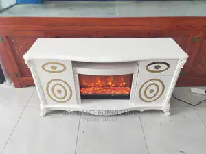 Quality Tv Stand With Fireplate 1.2mtr