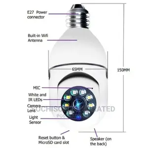 PTZ Bulb Spy Remote View Camera