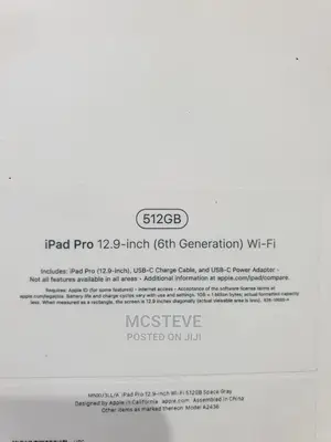 New Apple iPad Pro 12.9 (2022) 512 GB Silver
