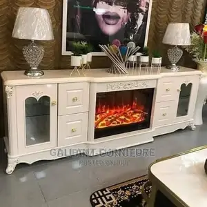 Tv Stand With Fireplate Counsel 2mtr