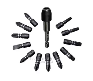 Erbauer Mixed Screwdriver Bit, 13 Pieces and Storage Box