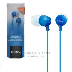 Sony MDR-EX15LP BLUE Headphones in-Ear Earbuds, 1.2 M Wired