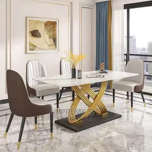 Dinning Marble Set With 6 Chairs