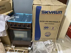 Skyrun Gas Cooker (4+0) |Brown-GCS-4g/Ms500z-P