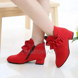 Red Ankle Suede Shoe