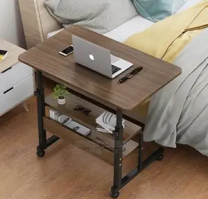 Movable/Adjustable Bedside Study Table With Wheels