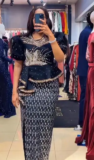 Quality Turkey Peplum Gown