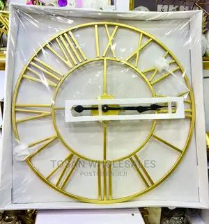 Big Minimalist Roman Numeral Wall Clock