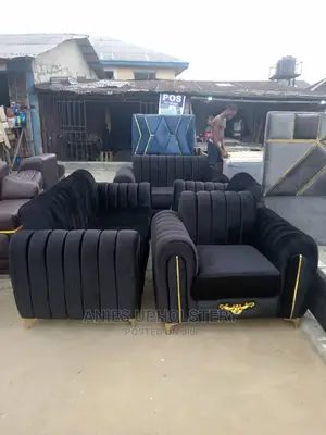 Modern 7 Seater Living Room Fabric Sofa Chair.