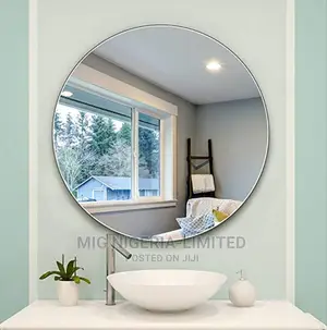Wall Vanity Plain Round Mirror 60cmx60cm.