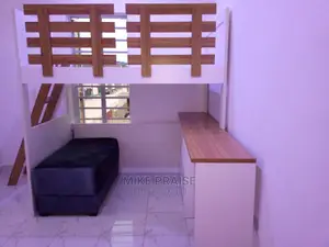 Quality Standard Bunk Bedframe, Table and Ottoman