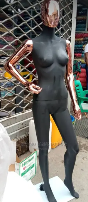 Rose Gold Black Size 8 Faceless Female Mannequin
