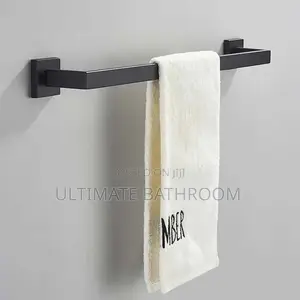 60cm Black Towel Bar