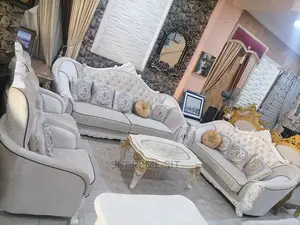 Luxury 7 Seater Living Room Fabric Sofa.