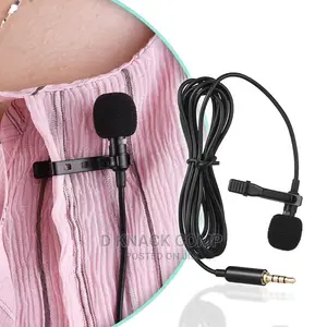 Portable Clip-on Lapel Mic Wired Microphone for Recording