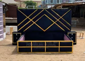 6x6 Bed Frame With 2 Side Drawer for Homes/ Hotels/ Lounges