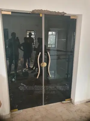 Ante Room Door With Gold Accessories