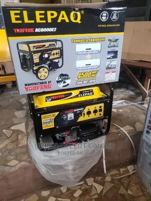 Brand New Faofeng Elepaq 4.5kva Generator/Key Starting Coil/