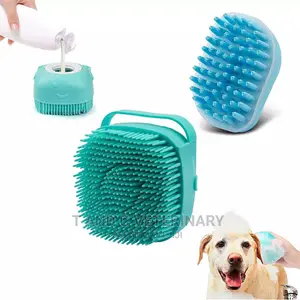 Dog Cat Pet Bath Brush Shampoo Dispenser