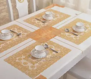 Bronzing Gold Race Plastics 6pcs Place Mat 30x45cm.