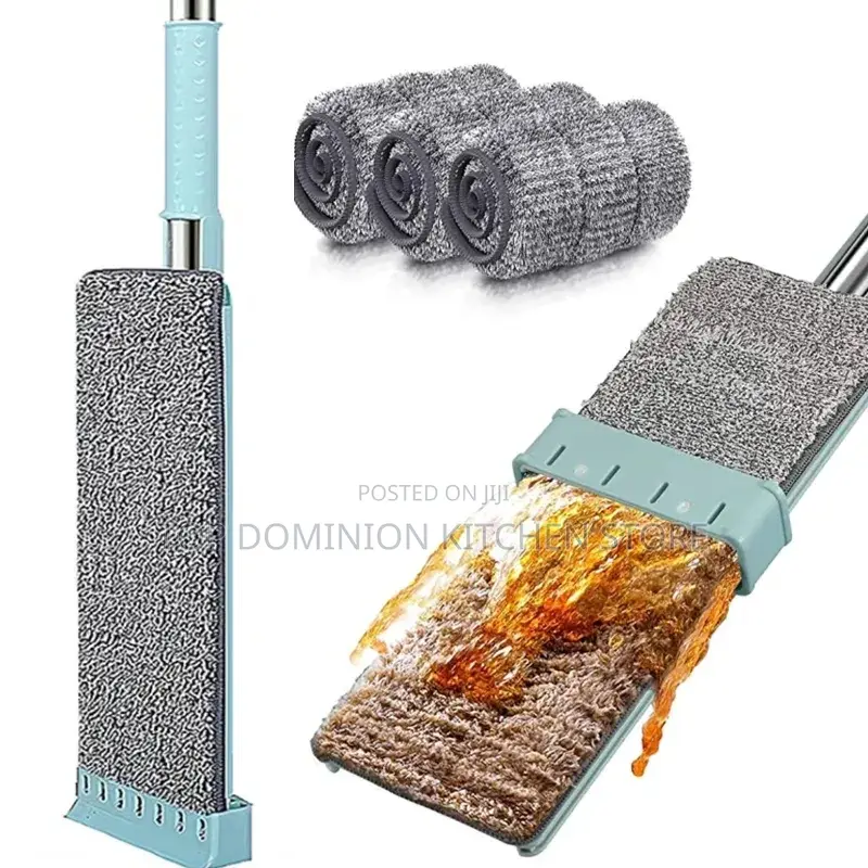 Microfiber Flat Mop Hand Free Squeeze