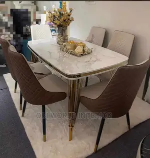 Quality Dining Table Set by 6 Black