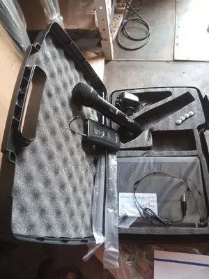 Magnetic Lavaliere and Overhead Mic.