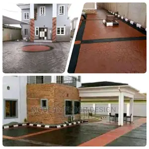 Path Solid Modern Stamps Floor
