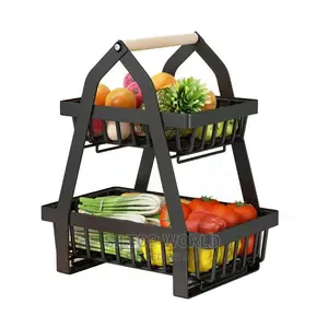 Creative 2 Tier Modern Fruit Basket