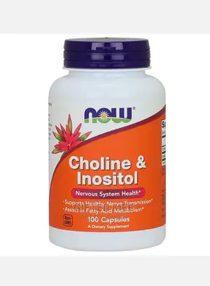 Now Foods Choline and Inositol, 100 Capsules