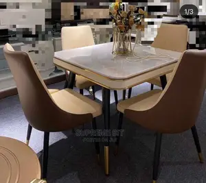 Marble Dining Table With Four Chairs.
