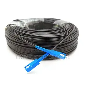 50m SC/UPC Single Core Drop Cable Outdoor 3steel Wire Sm