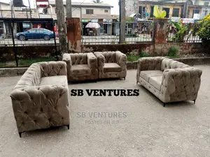 Quality 7 Seater Living Room Fabric Made Sofa Chair.