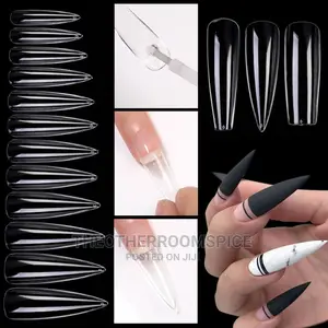 48pc Transparent Polygel Nail Acrylic Tips