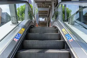 Escalators With Staircase