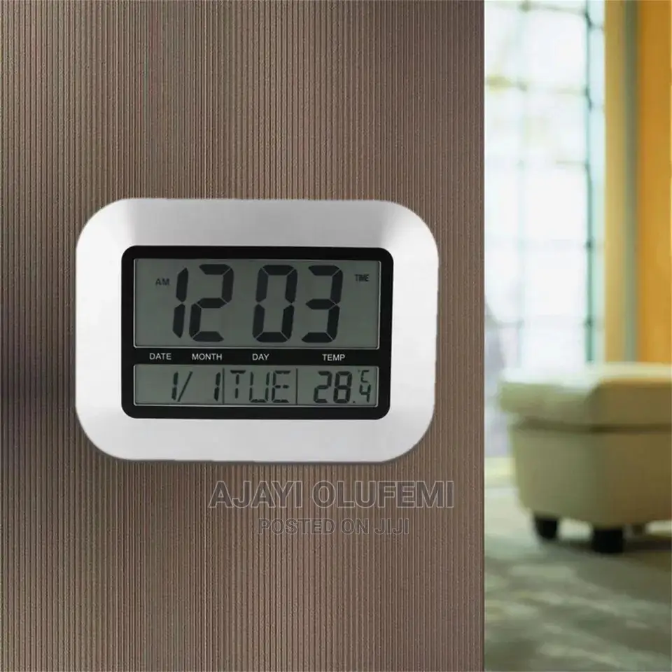 Digital Wall Mount / Desktop Alarm Clock/Thermometer.