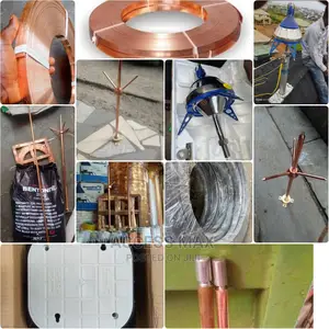 Thunder Arrestor Copper Tape. Earth Rod. Copper Mat.