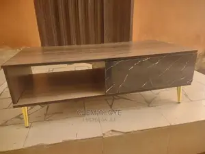 Classic Center Table With Gold Leg Stand