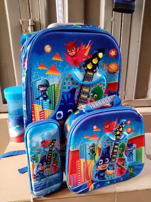 PJ Mask Kids Boys Children's Set of 4 Trolley School Bag