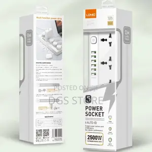 Ldnio 5 Power Socket 6 Auto USB SC5614