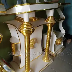 Modern Church Pulpit Made of Wood an Chrome Free Delivery .