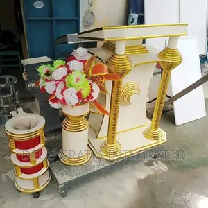 Modern Church Pulpit With Chrome
