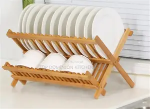 Wooden Plates Rack