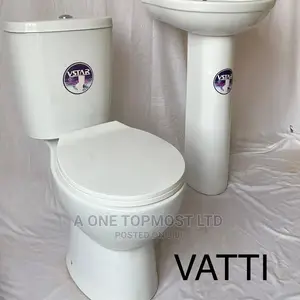 Quality Vstar Top Flush Ceramic Water Closet.