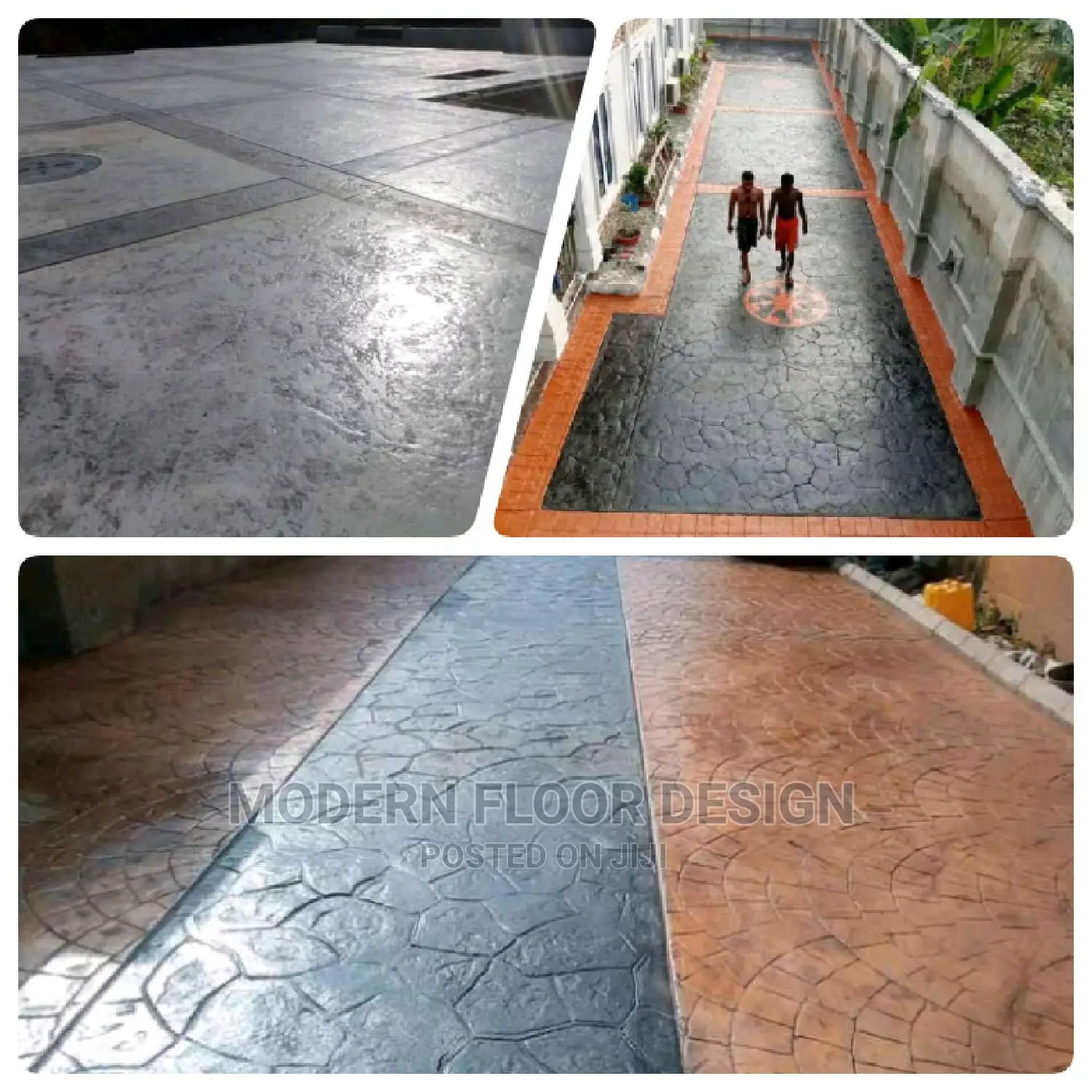 Mostly Custom Modern Stamps Floor