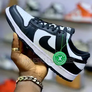 Original Nike Sb Dunk Low Black White Sneakers