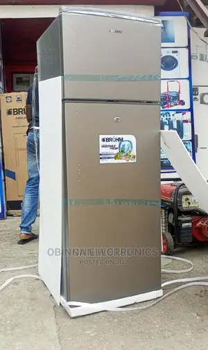 Brand New Bruhm 200litter Double Door Refrigerator/External/