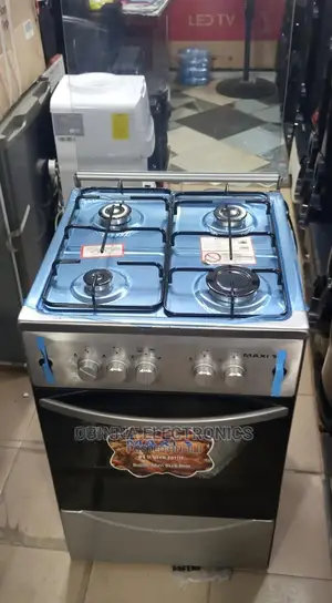 Brand New Maxi 4borner All Gas Standing Gas Cooker/Silver/