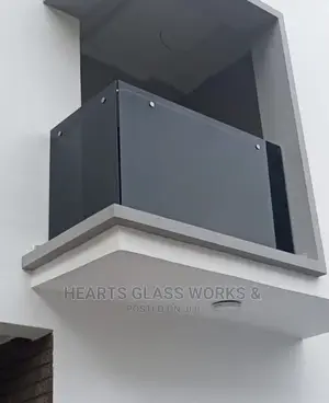Newly Installed Balcony With Tempered Grey Glass